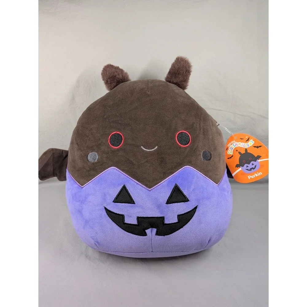 Squishmallows Halloween Plush Lot Perkin Tally Glenda Roslyn Furrybones Bunny